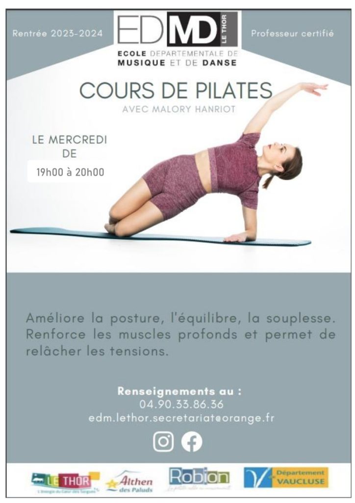 Cours de Pilates Le Thor Vaucluse